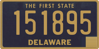 DE license plate 151895