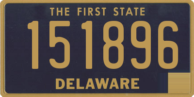 DE license plate 151896