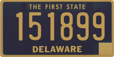 DE license plate 151899