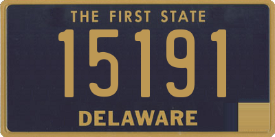 DE license plate 15191