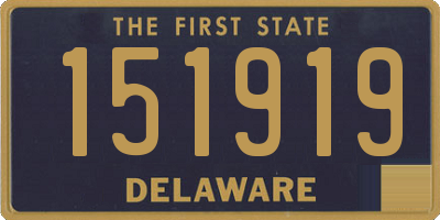 DE license plate 151919