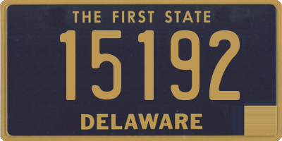 DE license plate 15192