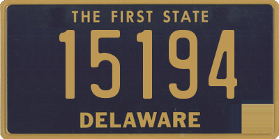 DE license plate 15194