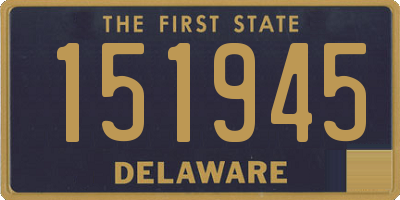 DE license plate 151945