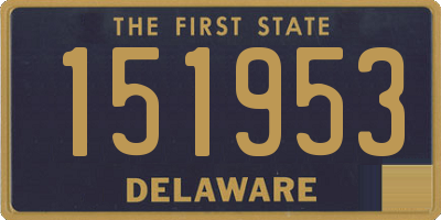 DE license plate 151953