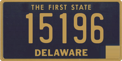 DE license plate 15196