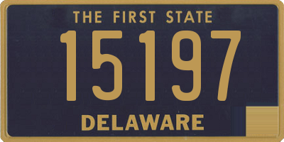 DE license plate 15197