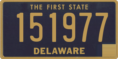 DE license plate 151977