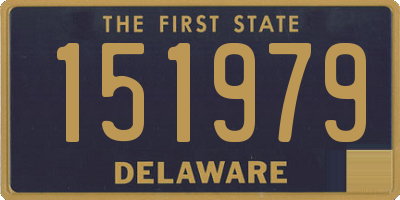 DE license plate 151979