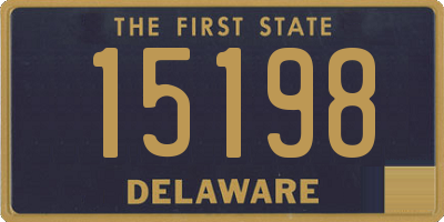 DE license plate 15198