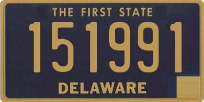 DE license plate 151991