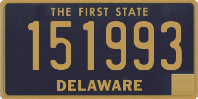 DE license plate 151993