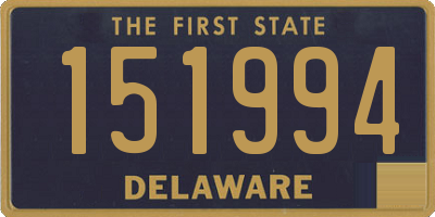 DE license plate 151994