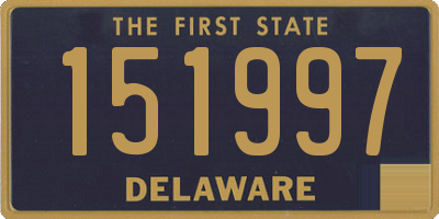 DE license plate 151997