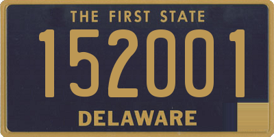 DE license plate 152001