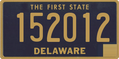 DE license plate 152012