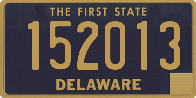 DE license plate 152013