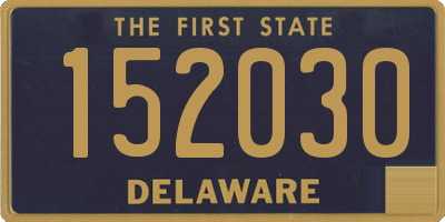 DE license plate 152030