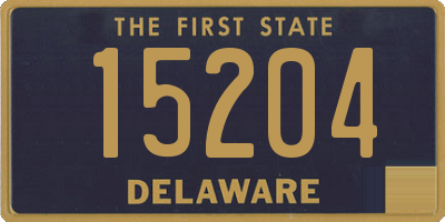 DE license plate 15204