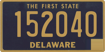 DE license plate 152040