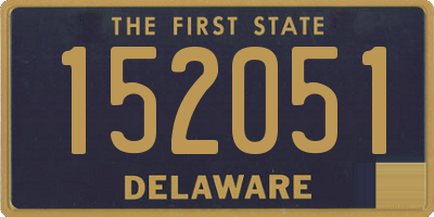 DE license plate 152051