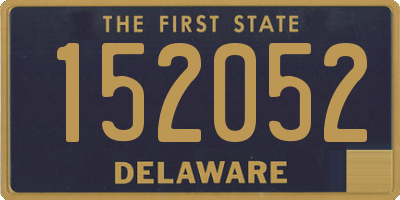 DE license plate 152052