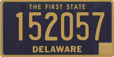 DE license plate 152057