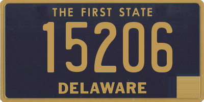 DE license plate 15206