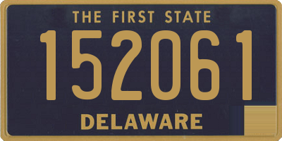 DE license plate 152061