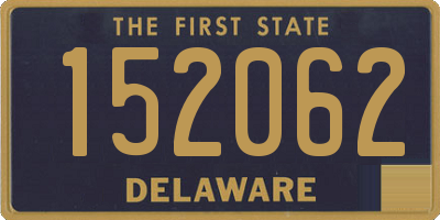 DE license plate 152062