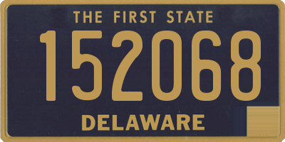 DE license plate 152068