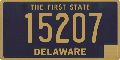 DE license plate 15207