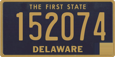 DE license plate 152074