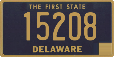 DE license plate 15208