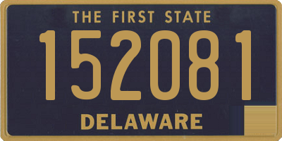 DE license plate 152081