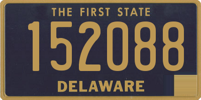 DE license plate 152088