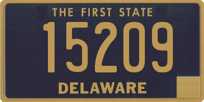 DE license plate 15209