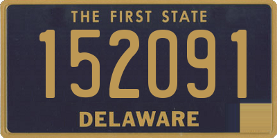 DE license plate 152091