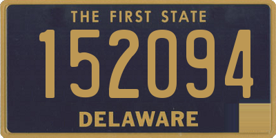 DE license plate 152094