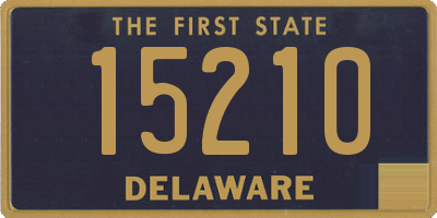 DE license plate 15210