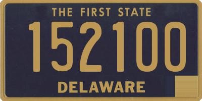 DE license plate 152100