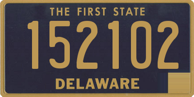 DE license plate 152102