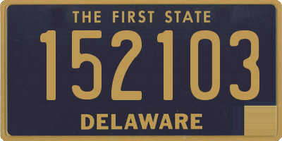 DE license plate 152103