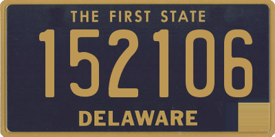 DE license plate 152106