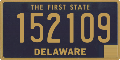 DE license plate 152109