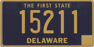 DE license plate 15211