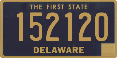 DE license plate 152120