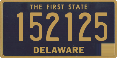 DE license plate 152125