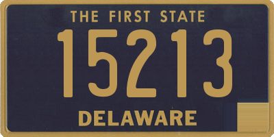 DE license plate 15213