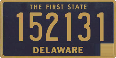 DE license plate 152131